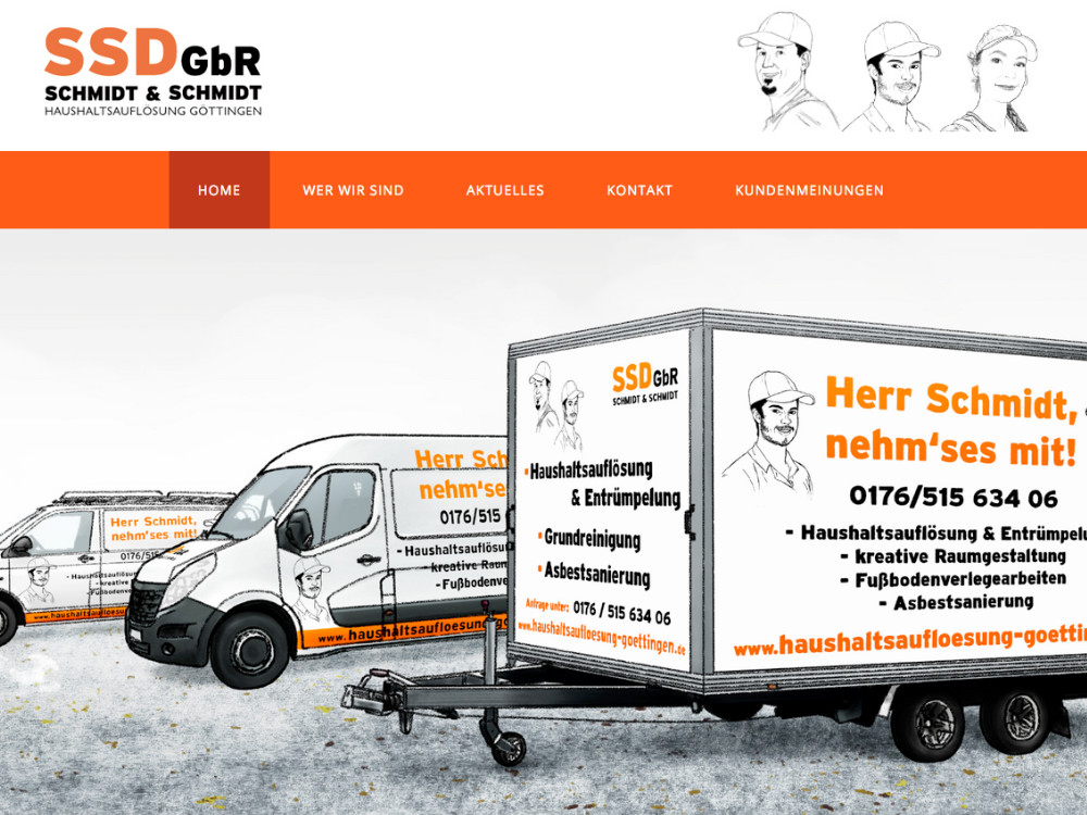 webseite unternehmen